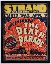 VINTAGE STRAND THE DEATH PARADE PROMO POSTER
