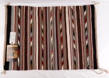 NATIVE AMERICAN NAVAJO BANDED RUG BY BENALLY