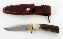 RANDALL MODEL 8 4 KNIFE CARBON STEEL STAG GRIP