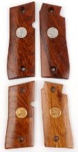2 PAIR OF COLT WOOD HANDGUN GRIPS