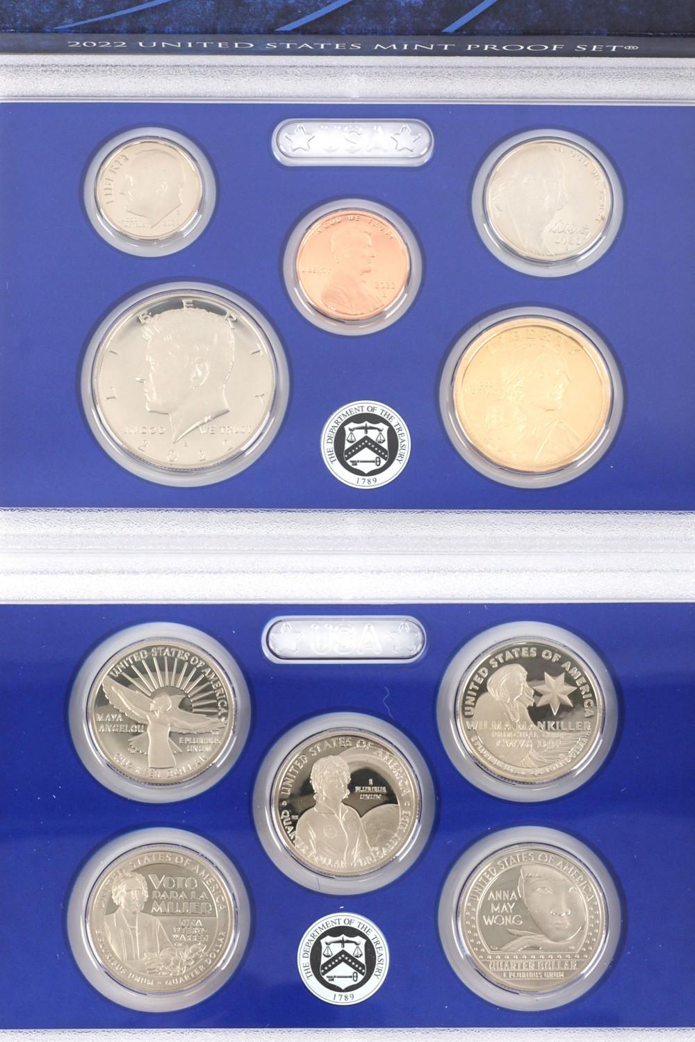 2020 2021 2022 2023 2024 U.S. PROOF SET LOT