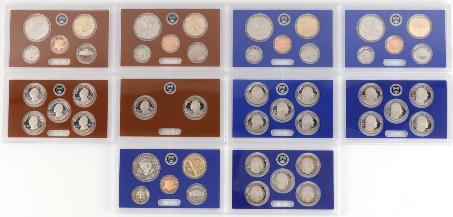 2020 2021 2022 2023 2024 U.S. PROOF SET LOT