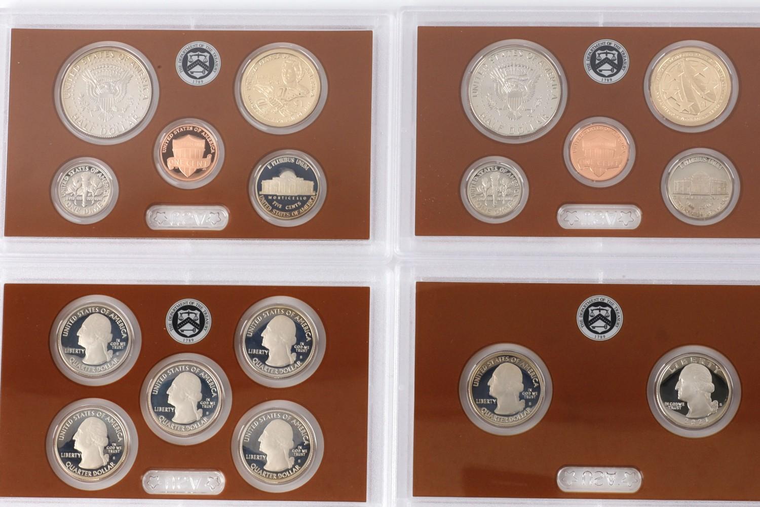 2020 2021 2022 2023 2024 U.S. PROOF SET LOT