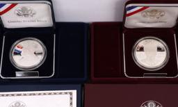 SILVER COMMEMORATIVE COINS MIXED US MINT LOT 10