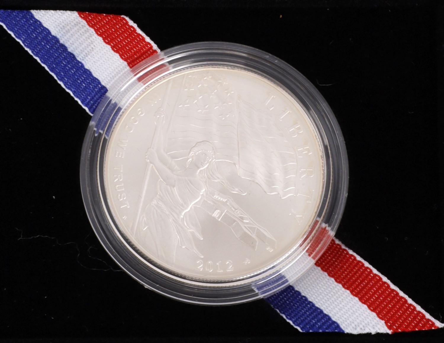 SILVER COMMEMORATIVE COINS MIXED US MINT LOT 10