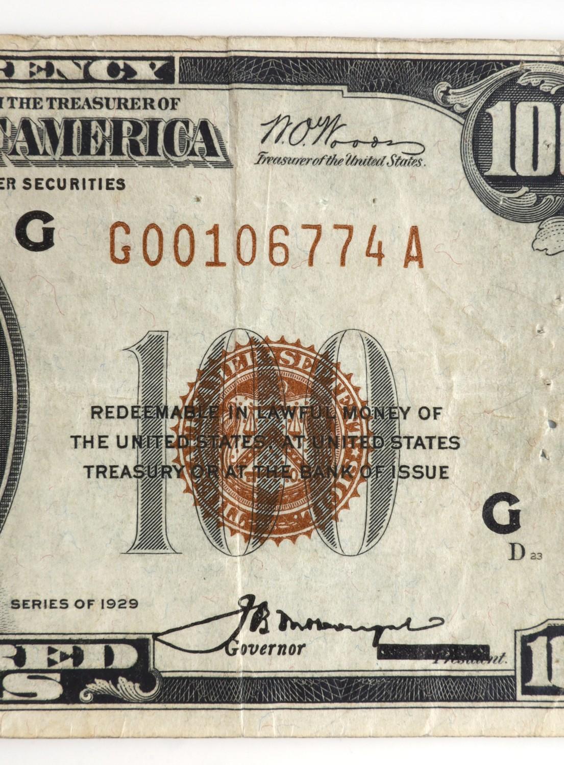 2 NATIONAL CURRENCY CHICAGO 1929 SERIES $50 & $100