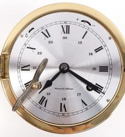 USN 72 HOUR SHIP DECK CLOCK MASON & SULLIVAN