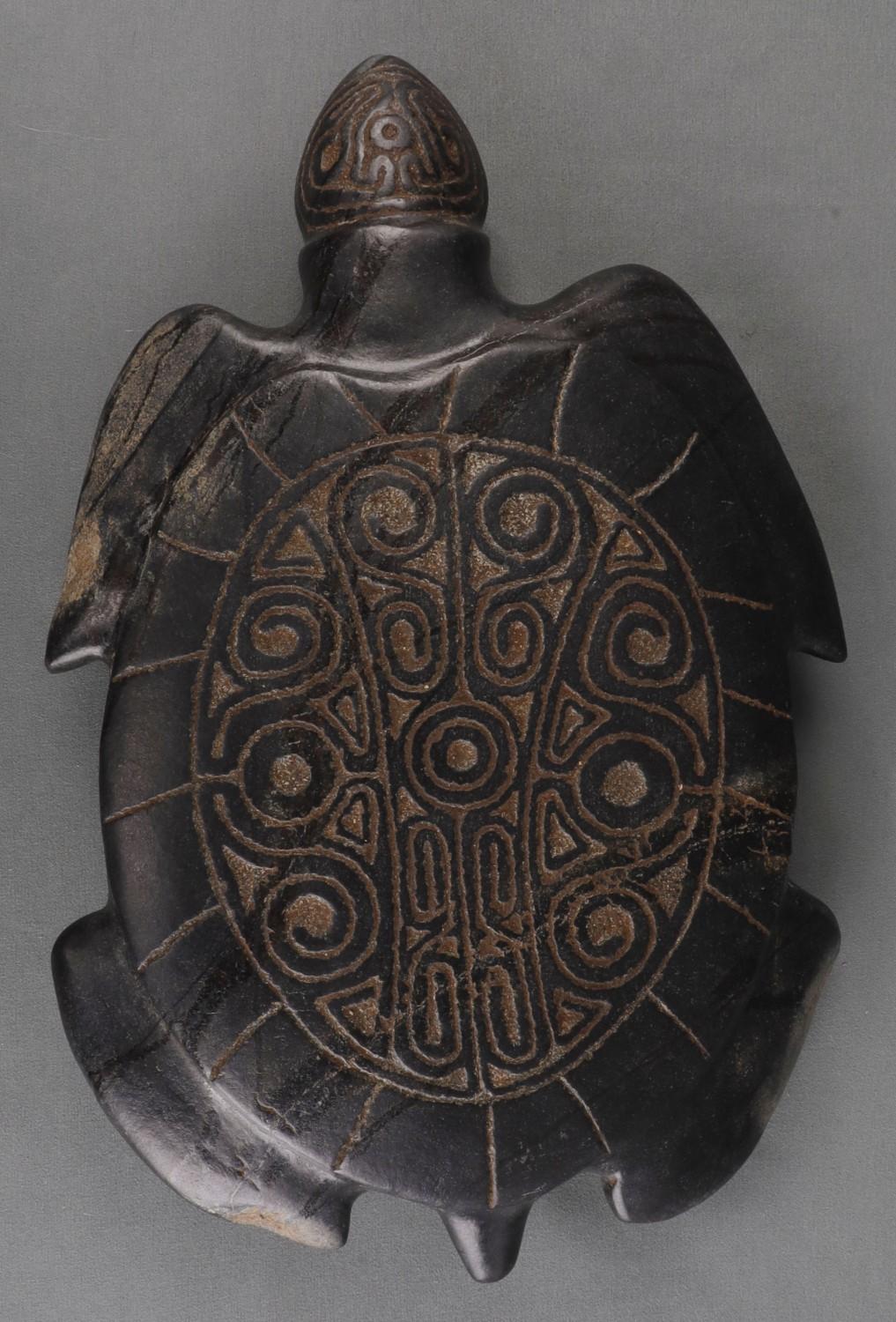 TAINO ELABORATE TURTLE SHAPED BOWL