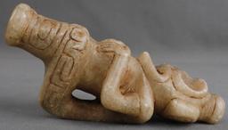 TAINO THREE DIMENSIONAL ANTHROPIC COHOBA INHALER