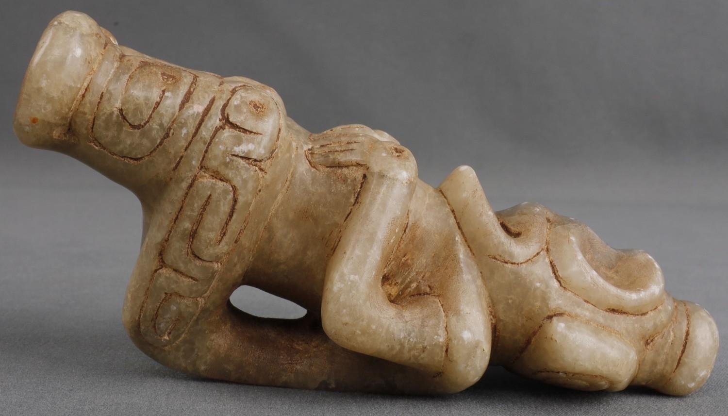 TAINO THREE DIMENSIONAL ANTHROPIC COHOBA INHALER