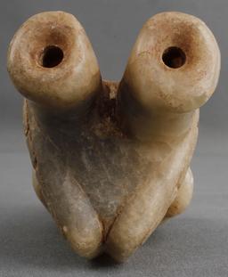 TAINO THREE DIMENSIONAL ANTHROPIC COHOBA INHALER