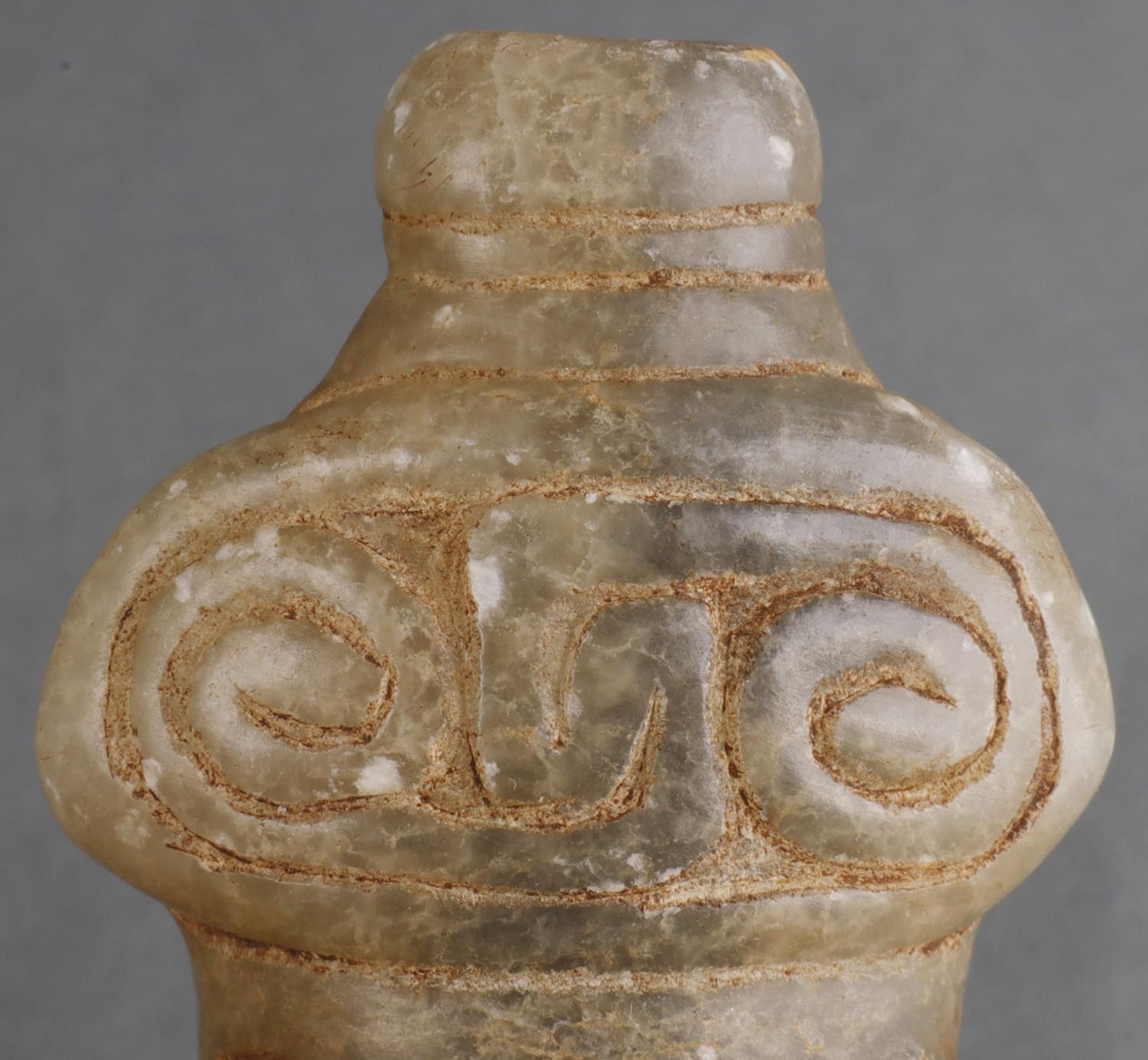 TAINO THREE DIMENSIONAL ANTHROPIC COHOBA INHALER