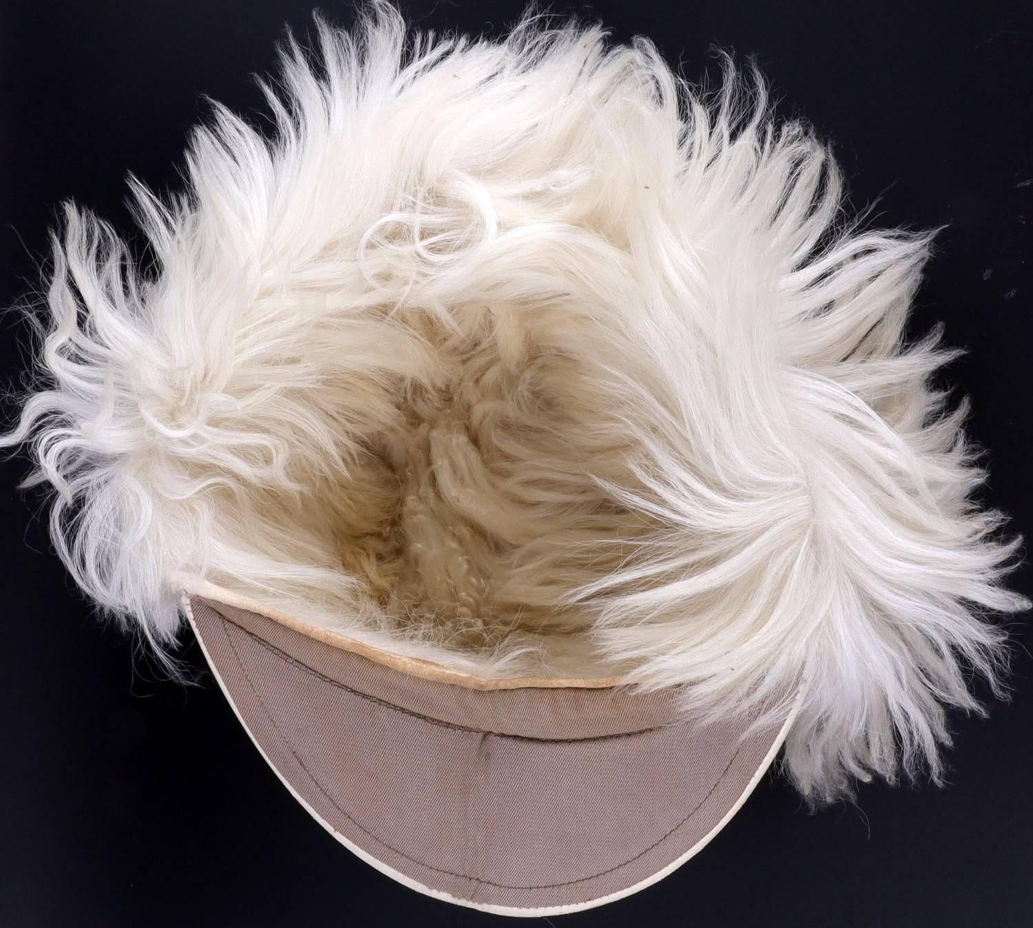 WWII GERMAN LUFTWAFFE COLD WEATHER RABBIT FUR HAT