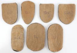 WWII GERMAN THIRD REICH CAMPAIGN SHIELDS LOT OF 7