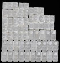 62 1 GRAM .999 SILVER BAR INGOT LOT VALCAMBI MAPLE