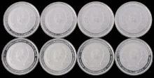 8 MONTSERRAT 2018 1 OZT OUNCE .999 FINE SILVER $2