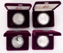 AMERICAN EAGLE SILVER PROOF LOT OF 4 MIXED DATE