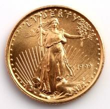 1999 GOLD 1/10 OZT OUNCE AMERICAN EAGLE BU COIN