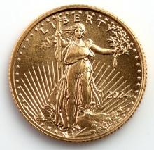 2024 GOLD 1/10 OZT ANERICAN EAGLE BU COIN