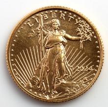 2024 GOLD 1/10 OZT OUNCE AMERICAN EAGLE BU COIN