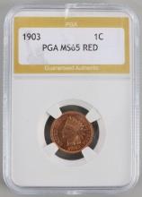 1903 INDIAN CENT MS65 RED