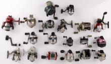 LOT 19 USED VINTAGE FISHING REELS DAIWA PINNACLE