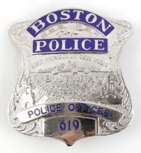 US POLICE OFFICER BADGE FOR CITY OF BOSTON