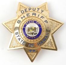 US DEPUTY SHERIFF BADGE FOR STATE OF HAWAII