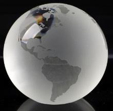TIFFANY & CO. ETCHED GLOBE 6 CM DIAMETER