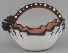 DRAGONFLY EFFIGY BOWL BY ZUNI ARTIST MARCUS HOMER