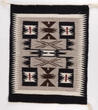 NATIVE AMERICAN NAVAJO RUG STORM BY DORIS DUNCAN