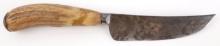 MARSHES & SHEPHERD STAG GRIP PATCH KNIFE CA. 1830