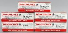 500 ROUNDS WINCHESTER 9MM 115 GR LUGER AMMUNITION