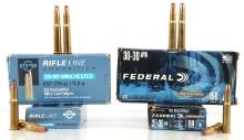 73 ROUNDS FEDERAL & RIFLE LINE 30-30 AMMUNITION