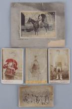 LOT OF 5 ENGLAND & SCOTLAND CDV PHOTOGRAPHS