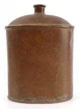 19TH CENTURY BRASS CANTEEN FLASK