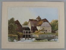 WWII GERMAN THIRD REICH ADOLF HITLER PAINTING COA