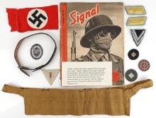 WWII GERMAN THIRD REICH PATCH ARMBAND CHINSTRAP