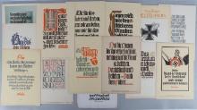 LOT 15 WWII GERMAN REICH QUOTE OF THE WEEK POSTERS