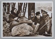 WWII GERMAN REICH ADOLF HITLER SIGNED POSTCARD