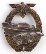 WWII GERMAN THIRD REICH E BOAT BADGE SCHWERIN