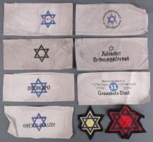 LOT OF 9 WWII GERMAN THIRD REICH GHETTO ARMBANDS