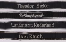 LOT OF 4 WWII GERMAN THIRD REICH CUFF TITLES