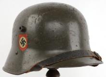 WWII GERMAN M16 POLICE TRANSITIONAL HELMET