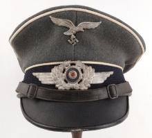 WWII GERMAN LUFTWAFFE GORING PANZER DIVISION VISOR