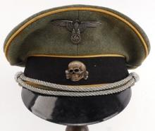 WWII GERMAN THIRD REICH WAFFEN SS CAVALRY VISOR
