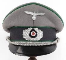 WWII MOUNTAIN OR INFANTRY OFFICER VISOR