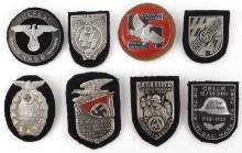 WWII GERMAN THIRD REICH ORGANIZATION SHIELDS LOT 8