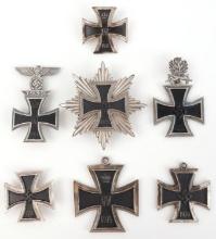 WWII GERMAN THIRD REICH IRON CROSS LOT OF 7