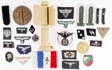 LOT OF WWII GERMAN PATCHES SHOULDERBOARDS AND MORE